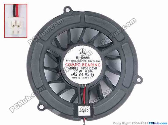 77544 Bi-Sonic HP541305H Cooling Fan  Bare,size:58x12 w160x2x2, 5V 0.36A Bi-Sonic HP541305H Cooling Fan  
