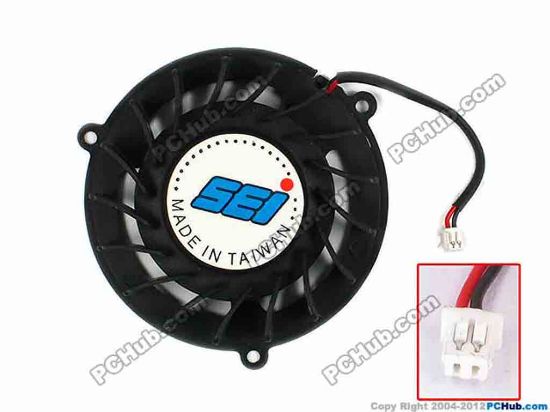 77596 SEI Unknown Cooling Fan  bare, size:54x14mm, w50x2x2, 5V SEI Unknown Cooling Fan  