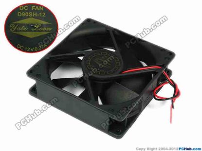 77704 Y.L FAN / Yate Loon D90SH-12 Server - Square Fan sq92x92x25, 2-Wire, , 12V 0.27A Y.L FAN / Yate Loon D90SH-12 Server - Square Fan