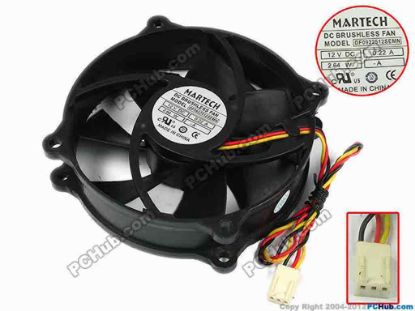 77796 MARTECH DF0922512SEMN Server - Round Fan -A, dia95x95x25, w195x3x3, 12V 0.22A 2.64W MARTECH DF0922512SEMN Server - Round Fan 