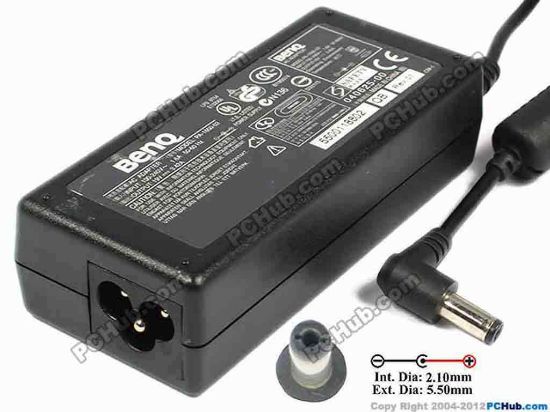 77828 BenQ Common Item (BenQ) AC Adapter- Laptop 19V 3.42A, 5.5/2.1mm, 3-Prong BenQ Common Item (BenQ) AC Adapter- Laptop <div>In stock now ready to ship in 24 hours.&nbsp;</div>
<div><br />
</div>
<div>Model: PA-1650-02</div>
<div><br />
</div>
<div>INPUT: 100-240V~1.6A, 50-60Hz&nbsp;</div>
<div>OUTPUT: 19V 3.42A 65W</div>
<div>Connecter size: Int. Diameter: 2.10mm&nbsp;</div>
<div>Ext. Diameter: 5.50mm</div>
<div><br />
</div>
<div><br />
</div>
<div>Dimensions: 106 X 47 X 28 mm</div>
<div><br />
</div>
<div>*Please take note, 3 wire AC power cord not included.</div>