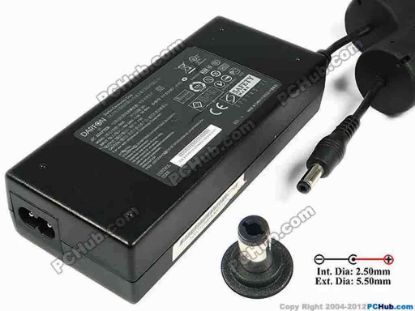 77874 Other Brands DARFON AC Adapter- Laptop 20V 4.5A, 5.5/2.5mm, 2-Prong Other Brands DARFON AC Adapter- Laptop <div style="border-width: 0px; padding: 2px; font-size: 10pt;">
<div>In stock now ready to ship in 24 hours.&nbsp;</div>
<div><br />
</div>
<div>Model: B090</div>
<div><br />
</div>
<div>INPUT: 100-240V~1.5A, 50-60Hz&nbsp;</div>
<div>OUTPUT: 20V 4.5A 90W</div>
<div>Connecter size: Int. Diameter: 2.50mm&nbsp;</div>
<div>Ext. Diameter: 5.50mm</div>
<div><br />
</div>
<div><br />
</div>
<div>Dimensions: 133 X 58 X 31 mm</div>
<div><br />
</div>
<div>*Please take note, 2 wire AC power cord not included.</div></div>