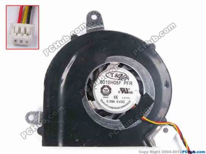 77946 T&T 6010H05F Cooling Fan  bare, w/o cover, 6010H05F, w70x3x3, 5V 0.55A T&T 6010H05F Cooling Fan  