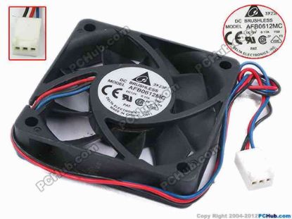 77948 Delta Electronics AFB0612MC Server - Square Fan -F00, sq60x60x15, w220x3x3, 12V 0.17A Delta Electronics AFB0612MC Server - Square Fan 