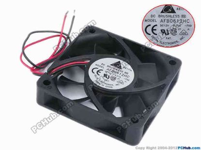77955 Delta Electronics AFB0612HC Server - Square Fan -F00, sq60x60x13, w155x2, 12V 0.21A Delta Electronics AFB0612HC Server - Square Fan 