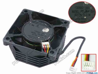 77976 Panasonic FBL06A12U Server - Square Fan -1BX, sq60x60x25, w125x3x5, 12V 0.27A Panasonic FBL06A12U Server - Square Fan 