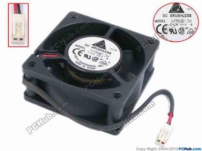 78005 Delta Electronics AFB0612H Server - Square Fan -B, sq60x60x25, w150x2x2, 12V 0.15A Delta Electronics AFB0612H Server - Square Fan 