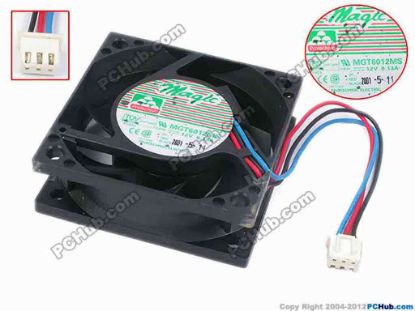 78096 Protechnic Magic MGT6012MS Server - Square Fan sq60x60x20, w115x3x3, 12V 0.13A  Protechnic Magic MGT6012MS Server - Square Fan 
