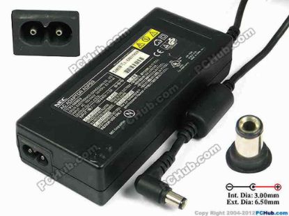 78147 NEC Common Item (NEC) AC Adapter 13V-19V 15V 4.67A 6.5/3.0mm, 2-Prong NEC Common Item (NEC) AC Adapter 13V-19V <div>In stock now ready to ship in 24 hours.&nbsp;</div>
<div><br />
</div>
<div>Model: ADP-70GB</div>
<div><br />
</div>
<div>INPUT: 100-240V~83-101VA, 50-60Hz&nbsp;</div>
<div>OUTPUT: 15V 4.67A 70W</div>
<div>Connecter size: Int. Diameter: 3.00mm&nbsp;</div>
<div>Ext. Diameter: 6.50mm</div>
<div><br />
</div>
<div><br />
</div>
<div>Dimensions: 133 X 58 X 30 mm</div>
<div><br />
</div>
<div>*Please take note, 2 wire AC power cord not included.</div>