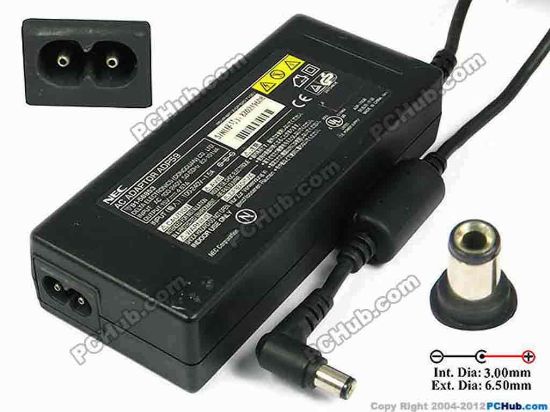 78147 NEC Common Item (NEC) AC Adapter 13V-19V 15V 4.67A 6.5/3.0mm, 2-Prong NEC Common Item (NEC) AC Adapter 13V-19V <div>In stock now ready to ship in 24 hours.&nbsp;</div>
<div><br />
</div>
<div>Model: ADP-70GB</div>
<div><br />
</div>
<div>INPUT: 100-240V~83-101VA, 50-60Hz&nbsp;</div>
<div>OUTPUT: 15V 4.67A 70W</div>
<div>Connecter size: Int. Diameter: 3.00mm&nbsp;</div>
<div>Ext. Diameter: 6.50mm</div>
<div><br />
</div>
<div><br />
</div>
<div>Dimensions: 133 X 58 X 30 mm</div>
<div><br />
</div>
<div>*Please take note, 2 wire AC power cord not included.</div>