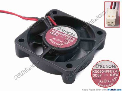 78171 SUNON KD0504PFB2-8 Server - Square Fan sq40x10, w85x2x2, 5V 0.6W SUNON KD0504PFB2-8 Server - Square Fan 