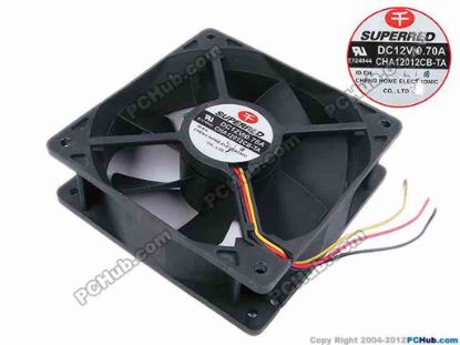 78206 Superred CHA12012CB-TA Server - Square Fan sq120x120x38, w100x3, 12V 0.70A  Superred CHA12012CB-TA Server - Square Fan 