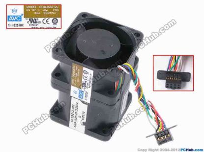 78213 AVC DF04056B12U Server - Square Fan P095, sq40x56, w45x8x8, 12V 1.88A, Dual Fan AVC DF04056B12U Server - Square Fan 
