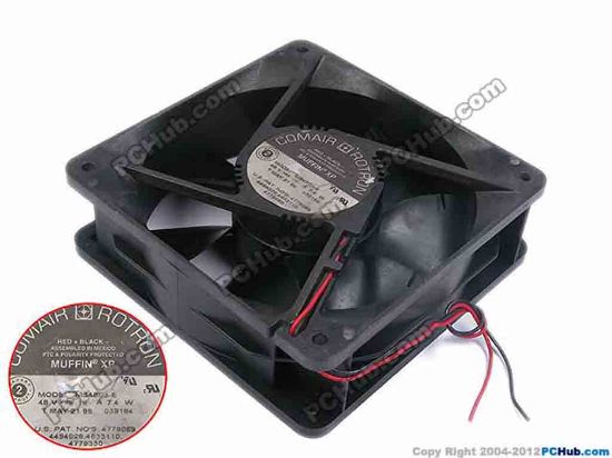 78220 Comair Rotron MS4BD3-E Server - Square Fan sq120x120x38, w160x2, 48V 0.15A Comair Rotron MS4BD3-E Server - Square Fan 