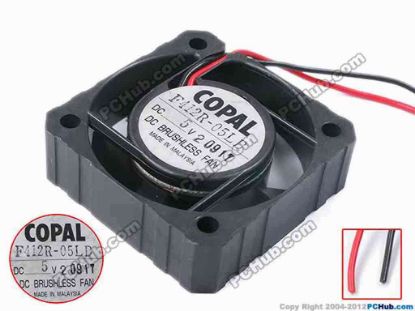 78222 COPAL F412R-05LB Server - Square Fan F412R-05LB, sq40x12, w100x2, 5V' COPAL F412R-05LB Server - Square Fan 