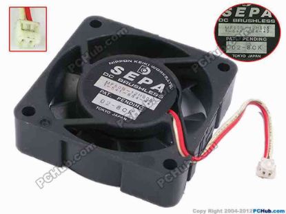 78368 SEPA MF60B-12H805 Server - Square Fan sq60x60x16, w80x2x2, 12V 0.10A SEPA MF60B-12H805 Server - Square Fan 