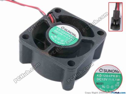 78371 SUNON KD1204PKB1 Server - Square Fan sq40x20, w60x2x2, 12V 1.1W SUNON KD1204PKB1 Server - Square Fan 