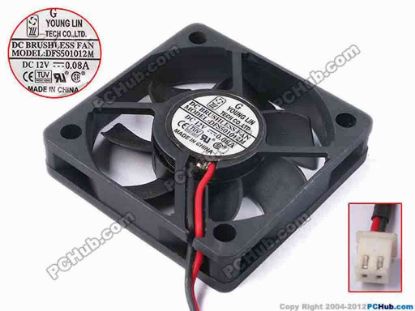 78386 Young Lin DFS501012M Server - Square Fan sq50x50x10, w150x2x2, 12V 0.08A Young Lin DFS501012M Server - Square Fan &nbsp;&nbsp;&nbsp;&nbsp;&nbsp;&nbsp;&nbsp;&nbsp;