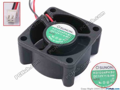 78395 SUNON KD1204PKB2 Server - Square Fan sq40x20, w150x2x2, 12V 0.9W SUNON KD1204PKB2 Server - Square Fan 