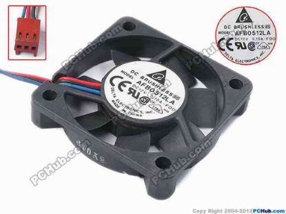 78741 Delta Electronics AFB0512LA Server - Square Fan -F00, sq50x50x10, w135x3x3, 12V 0.1A Delta Electronics AFB0512LA Server - Square Fan 