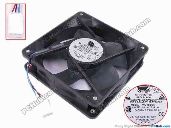 78745 Comair Rotron MC48BOX Server - Square Fan sq120x120x32, w50x3x3, 48V 0.18A Comair Rotron MC48BOX Server - Square Fan 