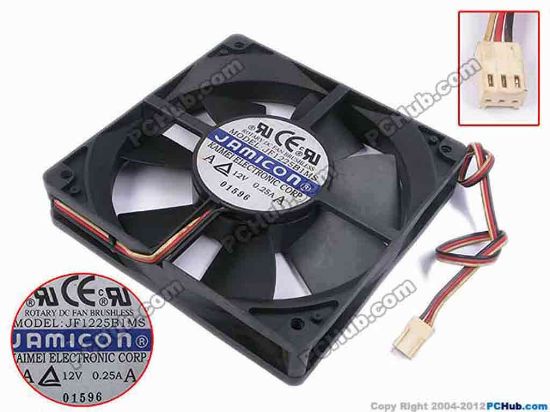 78750 Other Brands Jamicon Server - Square Fan sq120x120x25, w505x3x3, 12V 0.25A Other Brands Jamicon Server - Square Fan 