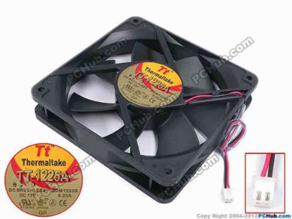 78754 Other Brands Thermaltake Server - Square Fan sq120x120x25, w135x2x2, 12V 0.23A Other Brands Thermaltake Server - Square Fan