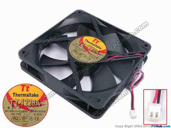 78754 Other Brands Thermaltake Server - Square Fan sq120x120x25, w135x2x2, 12V 0.23A Other Brands Thermaltake Server - Square Fan