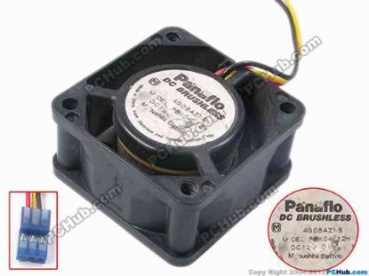 78831 Panasonic FBK04F12H Server - Square Fan 4G08AZ-S, sq40x40x20, w95x3x3, 12V 0.20A Panasonic FBK04F12H Server - Square Fan 