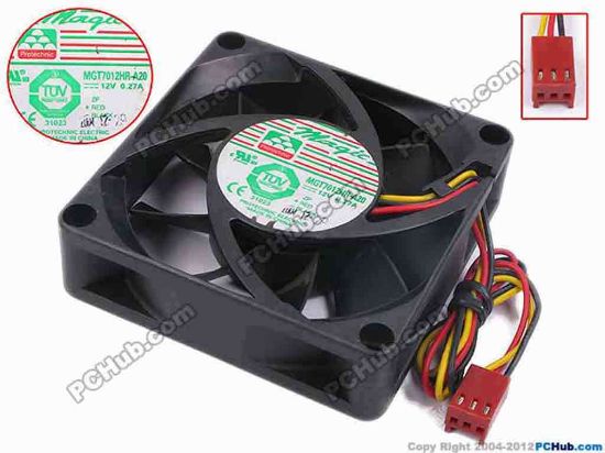 78903 Protechnic Magic MGT7012HR-A20 Server - Square Fan sq70x70x20, w205x3x3, 12V 0.27A  Protechnic Magic MGT7012HR-A20 Server - Square Fan S