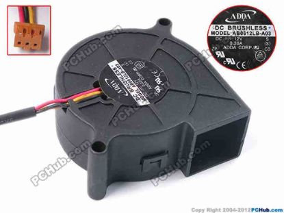 78925 ADDA AB0612LB-A03 Server - Blower Fan S, S, bw58x58x25, w155x3x3, 12V 0.2A ADDA AB0612LB-A03 Server - Blower Fan