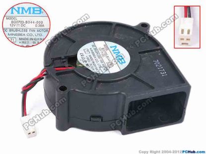 78979 NMB-MAT / Minebea BG0703-B044-000 Server - Blower Fan T1, bw75x75x30, w80x2x2, 12V 0.38A NMB-MAT / Minebea BG0703-B044-000 Server - Blower Fan 