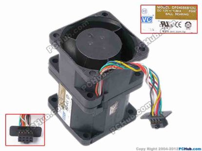 79019 AVC DF04056B12U Server - Square Fan P058, sq40x56, w45x8x8, 12V 1.88A AVC DF04056B12U Server - Square Fan 