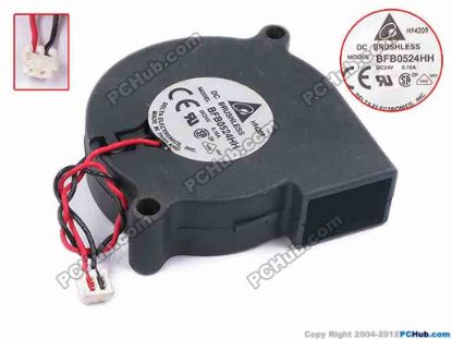 79051 Delta Electronics BFB0524HH Server - Blower Fan bw51x51x15, w50x2x2, 24V 0.16A Delta Electronics BFB0524HH Server - Blower Fan
