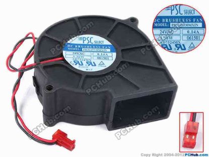 79058 PSC Select PB3247530MXIN Server - Blower Fan 061501, bw75x75x30, w155x2x2, 24V 0.14A 3.36W PSC Select PB3247530MXIN Server - Blower Fan 