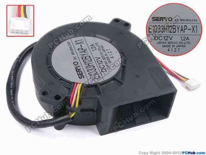 79115 Japan Servo E1033H12BYAP-X1 Server - Blower Fan bw97x94x33, w295x4x4, 12V 1.2A Japan Servo E1033H12BYAP-X1 Server - Blower Fan