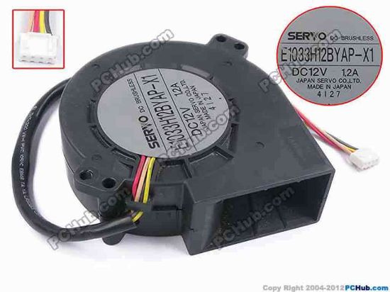 79115 Japan Servo E1033H12BYAP-X1 Server - Blower Fan bw97x94x33, w295x4x4, 12V 1.2A Japan Servo E1033H12BYAP-X1 Server - Blower Fan