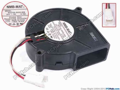 79152 NMB-MAT / Minebea BG0702-B055-00S Server - Blower Fan T1, bw75x75x20, w55x3x3, 24V 0.18A NMB-MAT / Minebea BG0702-B055-00S Server - Blower Fan 