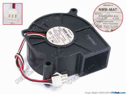 79162 NMB-MAT / Minebea BM6025-04W-B59 Server - Blower Fan TAM, bw60x60x25, w100x3x3, 12V 0.32A NMB-MAT / Minebea BM6025-04W-B59 Server - Blower Fan 