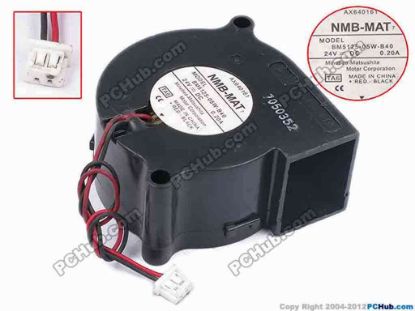 79185 NMB-MAT / Minebea BM5125-05W-B40 Server - Blower Fan TA6, bw50x50x25, w110x2x2, 24V 0.2A NMB-MAT / Minebea BM5125-05W-B40 Server - Blower Fan 