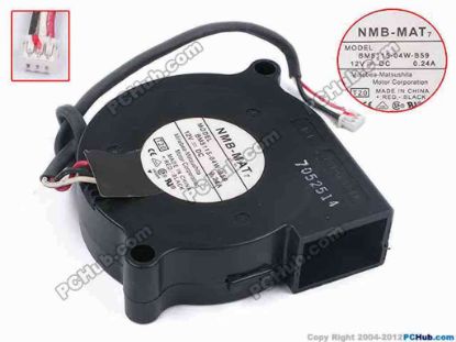 79206 NMB-MAT / Minebea BM5115-04W-B59 Server - Blower Fan T20, bw51x51x15, w150x3x3, 12V 0.24A NMB-MAT / Minebea BM5115-04W-B59 Server - Blower Fan 