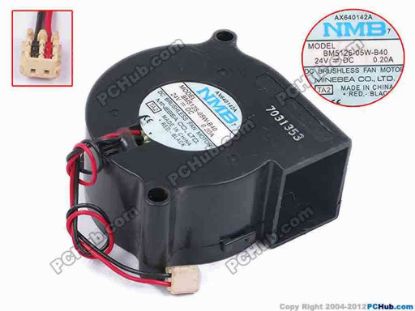 79241 NMB-MAT / Minebea BM5125-05W-B40 Server - Blower Fan TA2, bw50x50x25, w110x2x2, 24V 0.2A NMB-MAT / Minebea BM5125-05W-B40 Server - Blower Fan 