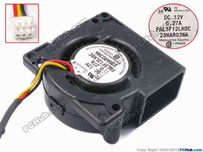 79249 Panasonic FAL3F12LHSC Server - Blower Fan bw50x50x20, w60x3x3, 12V 0.27A Panasonic FAL3F12LHSC Server - Blower Fan 