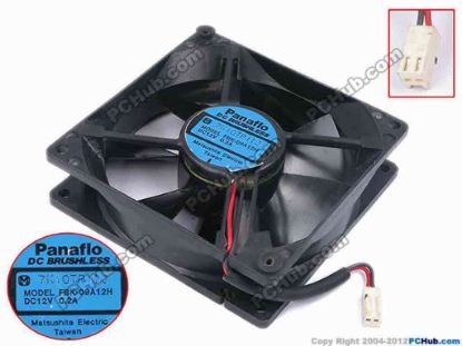 79489 Panaflo / Matsushita FBM-09A12M Server - Square Fan sq92x92x25, w95x2x3, 12V 0.2A Panaflo / Matsushita FBM-09A12M Server - Square Fan 