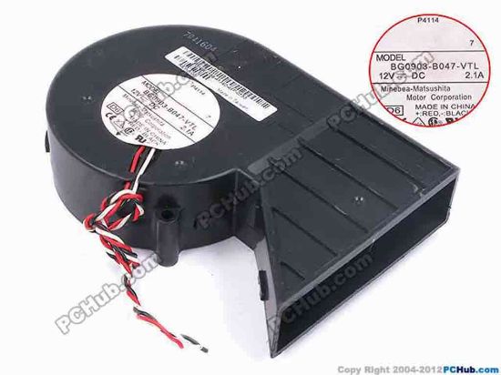 79566 NMB-MAT / Minebea BG0903-B047-VTL Server - Blower Fan D6, bw137x90x33, w205x3, 12V 2.1A NMB-MAT / Minebea BG0903-B047-VTL Server - Blower Fan 
