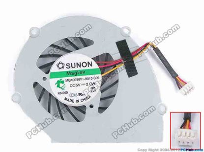 79606 SUNON MG40050V1-B010-S99 Cooling Fan  w25x4x4, 5V 2W, Bare Fan SUNON MG40050V1-B010-S99 Cooling Fan  