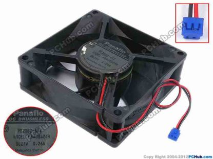 79773 Panasonic FBA08A24H Server - Square Fan sq80x80x25, w175x2x2, 24V 0.26A Panasonic FBA08A24H Server - Square Fan 