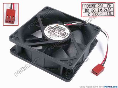 79792 MECHATRONICS FB025E12B1 Server - Square Fan sq80x80x25, w85x3x3, 12V 0.24A MECHATRONICS FB025E12B1 Server - Square Fan 