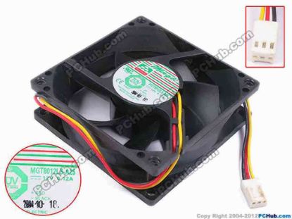 79824 Protechnic Magic MGT8012LS-A25 Server - Square Fan sq80x80x25, w305x3x3, 12V 0.12A  Protechnic Magic MGT8012LS-A25 Server - Square Fan 
