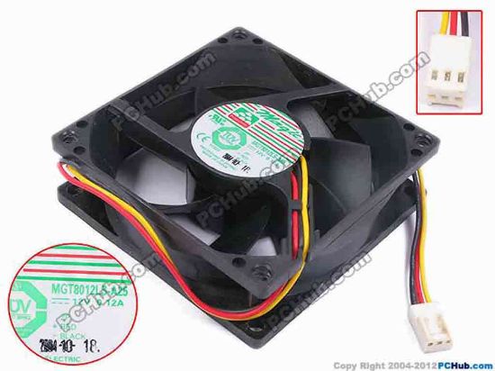 79824 Protechnic Magic MGT8012LS-A25 Server - Square Fan sq80x80x25, w305x3x3, 12V 0.12A  Protechnic Magic MGT8012LS-A25 Server - Square Fan 